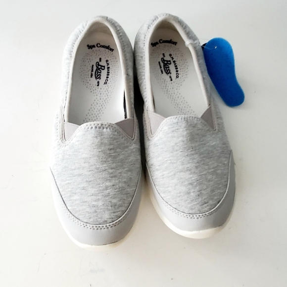 Bass Spa Comfort Gray Knit Flats - Picture 1 of 7